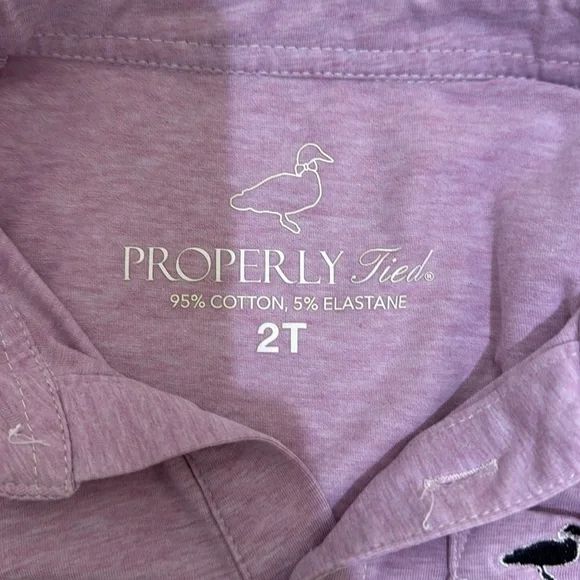 Properly Tied Boys Harrison Pocket Polo in Light Purple 2T - Picture 4 of 4
